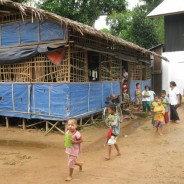 Construcción de la nueva escuela Man Pyay.