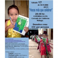 Cena Benéfica anual. “Haces más que celebrar”. 17-10-2015